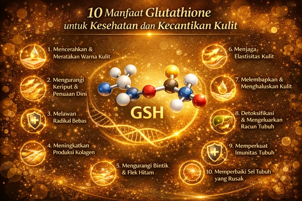 10 manfaat glutathione untuk kesehatan dan kecantikan kulit