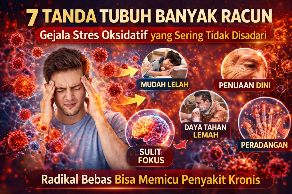 7 tanda tubuh anda terlalu banyak radikal bebas